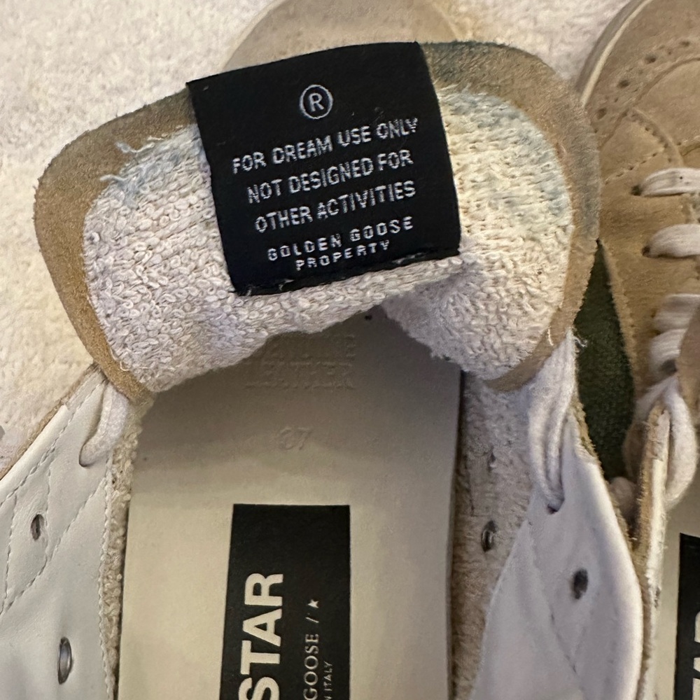 Golden Goose Green and Tan Midstar Shoes - Picture 9 of 11